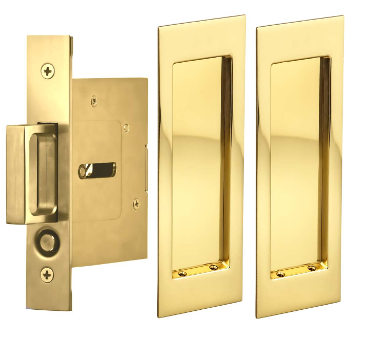 Omnia 7035/N.3 Modern Rectangular Passage Pocket Door Lock