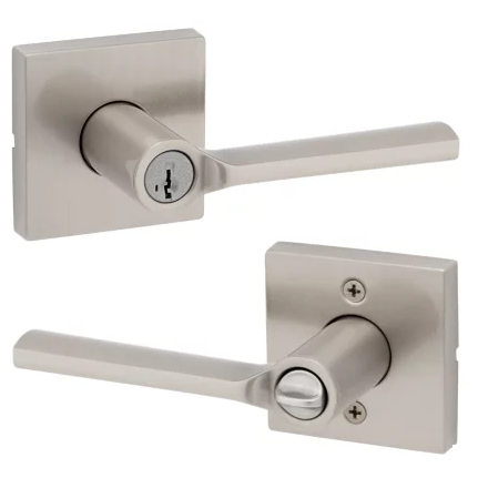 Kwikset Signature Series 740LSL-SMT Lisbon SmartKey Entry Lever Satin Nickel (15)