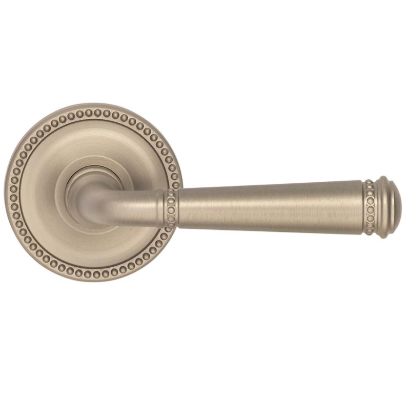 Omnia 748BD67.15 Beaded Door Lever Set from the Arc Collection