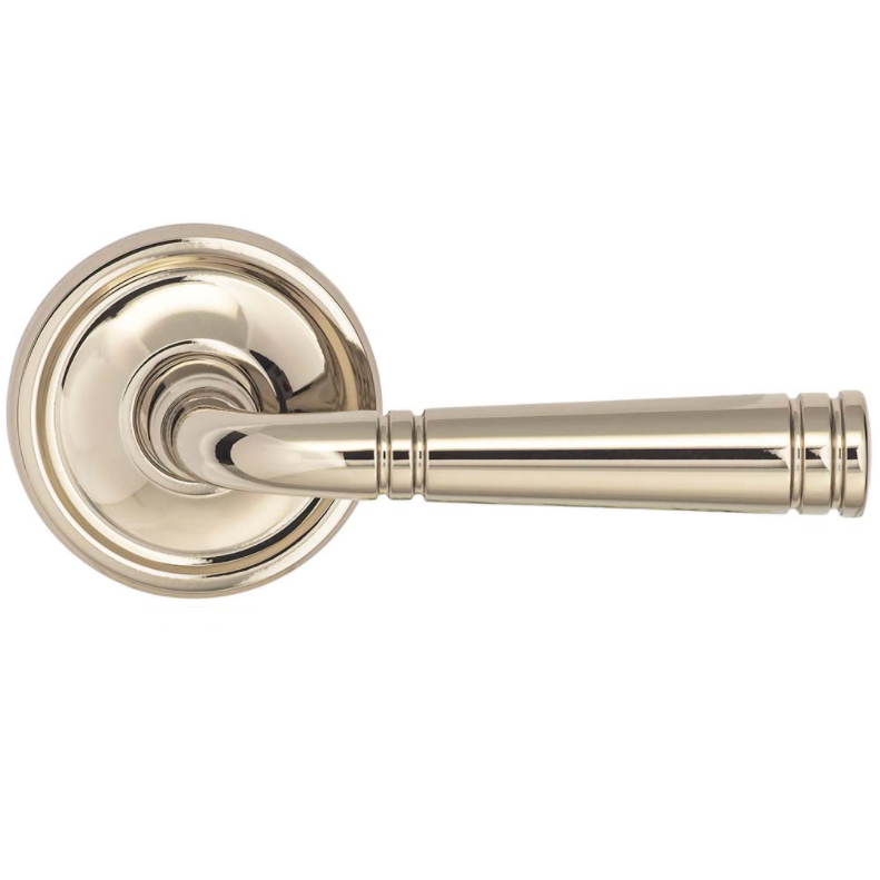 Omnia 753ED67.14 Edged Door Lever Set from the Arc Collection