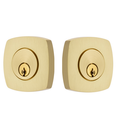 Emtek 8326 Urban Modern Double Cylinder Deadbolt Satin Brass