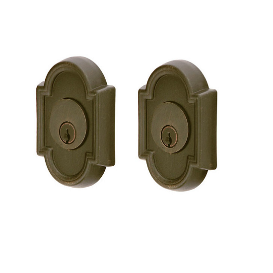 Emtek 8372 #11 Style Double Cylinder Deadbolt Medium Bronze (MB)