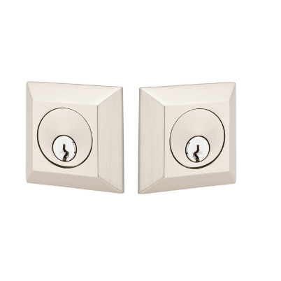 Emtek 8378 Quincy Style Double Cylinder Deadbolt in Satin Nickel