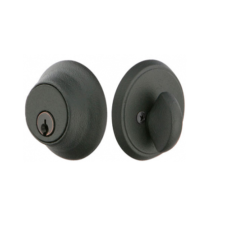 Emtek 8452 #2 Style Single Cylinder Deadbolt Flat Black (FB)