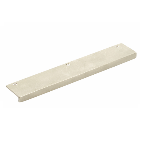 Emtek Sandcast Bronze Rustic Modern Edge Pull - 86664,86665,86666 Tumbled White Bronze