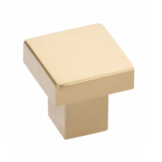 Emtek 86703 Modern Rectangular Hunter Cabinet Knob Satin Brass (US4)