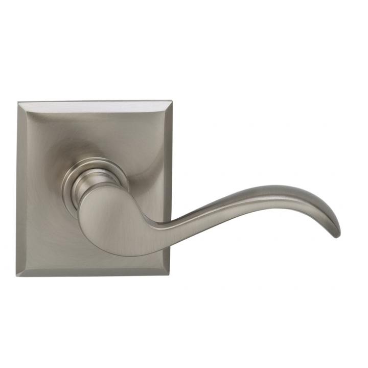 Omnia 895RT-15 Wave Door Lever Set with Rectangular Rose