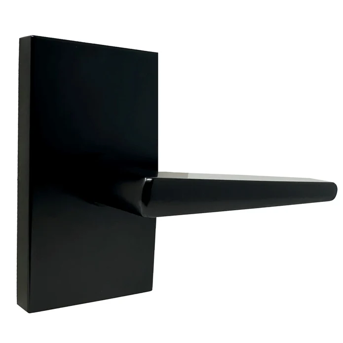 Weslock Transitional Collection 900-7 Philtower Passage Lever Set with Rectangular Rose Black