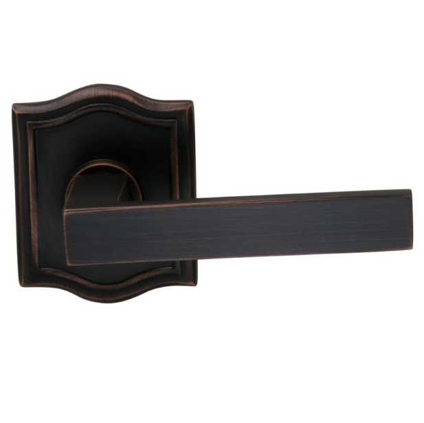 Omnia 930AR Square Door Lever Set with Arched Rose 