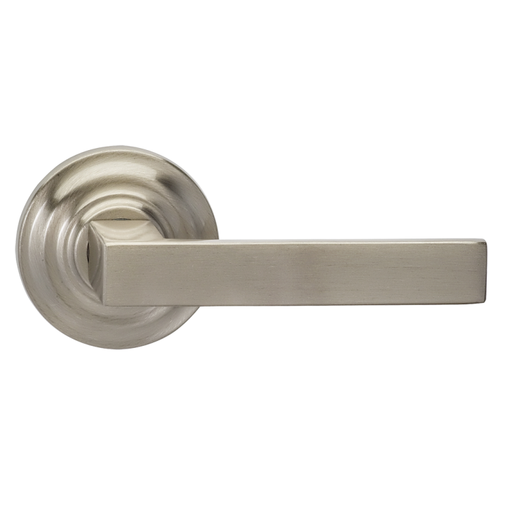 Omnia 930TD-15 Square Door Lever Set with Traditional Rose