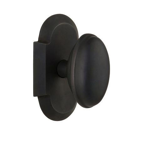 Nostalgic Warehouse Cottage Plate with Homestead Knob Oil Rubbed Bronze