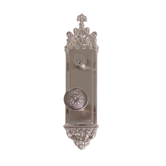 Brass Accents Renaissance Collection Gothic Deadbolt Plate