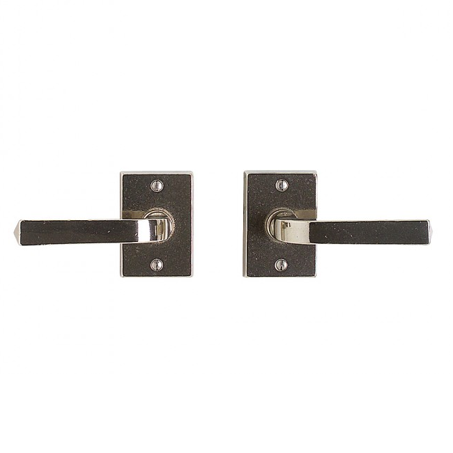 Rocky Mountain E205 Rectangular Metro Escutcheon with choice of Knob or Lever