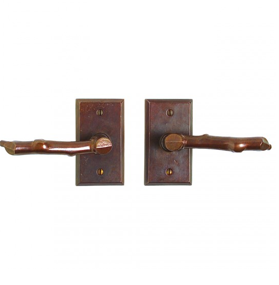 Rocky Mountain E414 Rectangular Escutcheon with Twig Lever 