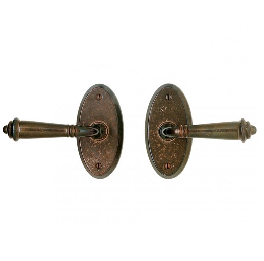 Rocky Mountain E501 Oval Escutcheon with choice of Knob or Lever