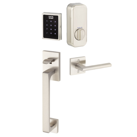 Emtek EMP0103 EMPowered™ Touchscreen Keypad Baden Entry Satin nickel