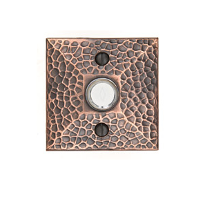 Emtek 2452 Door Bell Button w/Hammered Rose Oil Rubbed Bronze (US10B)