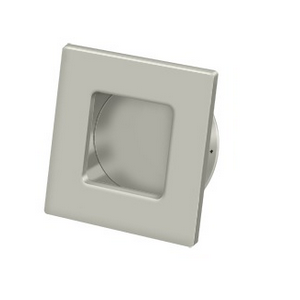 Deltana FPS234 Solid Brass Heavy Duty Square Flush Pull Satin Nickel 