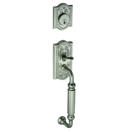 Grandeur Parthenon Handleset shown in Satin Nickel (SN)