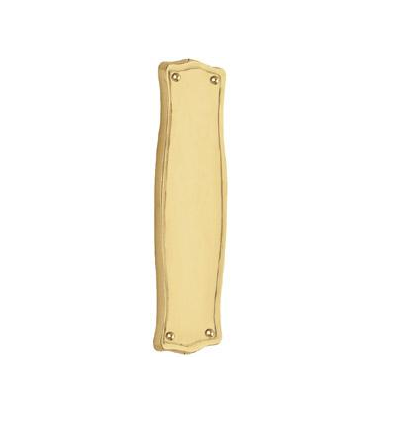 Nostalgic Warehouse Prairie Push Plate Polished Brass (PB)