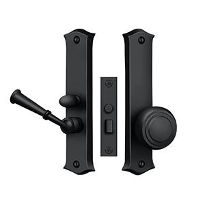 Deltana SDL688 Storm Door Mortise Lock shown in Paint Black (U19)