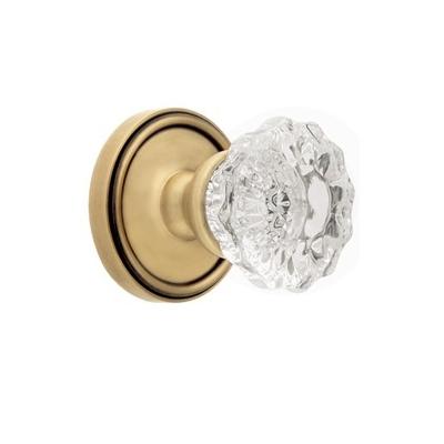 Grandeur Versailles Knob with Georgetown Rose Vintage Brass