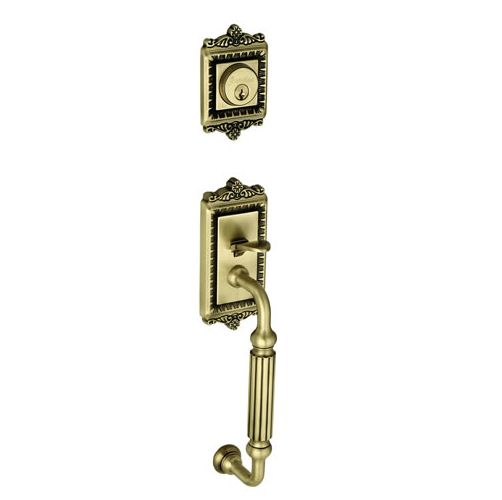 Grandeur Windsor Handleset with F grip in Antique Brass (AB) 