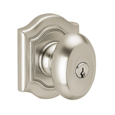 Baldwin 5237.ENTR Bethpage Keyed Entry 150 Satin Nickel