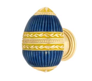 EmeneeFAB1000-MG Faberge Easter Egg Cabinet Knob in Museum Gold (MG)