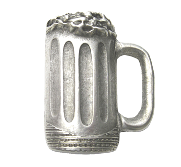 Emenee LU1283 Beer Mug Cabinet Knob in Warm Pewter (WPE)