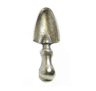 Emenee MK1083 Garden Shovel Cabinet Knob in Antique Matte Silver (AMS)