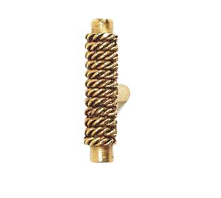 Emenee OR190 Rope On Bar Cabinet Knob shown in Antique Matte Gold (AMG)