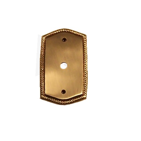 Brass Accents Rope Single TV Plate