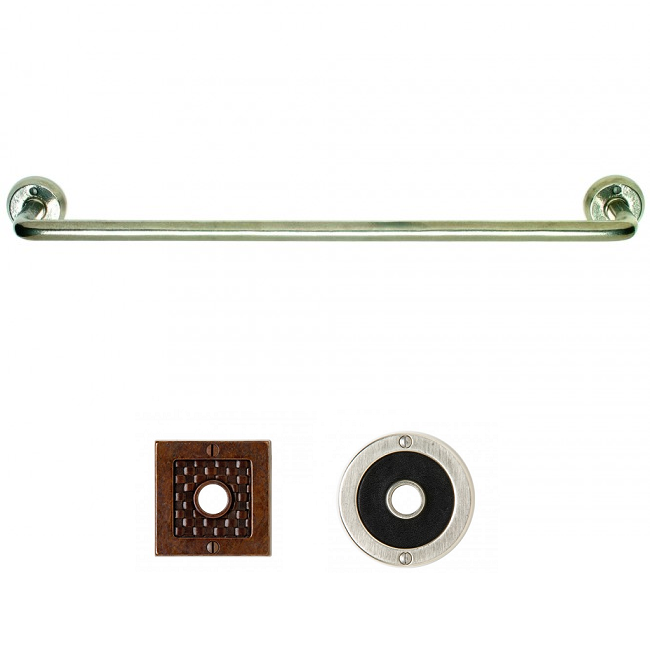 Rocky Mountain Continuous Bath Towel Bar TB2 (Designer Escutcheon)