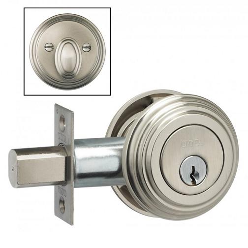 Omnia TRADDB Traditional Auxillary Deadbolt from the Prodigy Collection