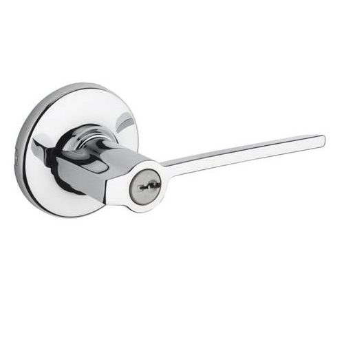 Kwikset 405LRL Ladera SmartKey Entry Door Lever Set